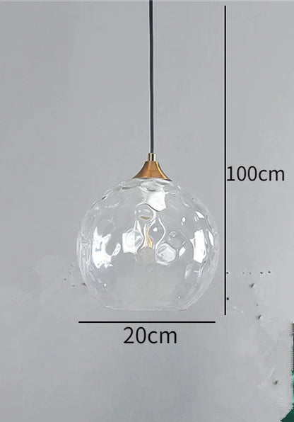 Lámpara de araña LED colgante con bola de cristal DecorBites™ para dormitorio, comedor y cocina