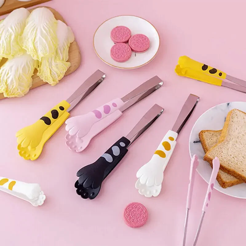 DecorBites™ Cat Paw Stainless Steel Food Tongs Kitchen Gadgets