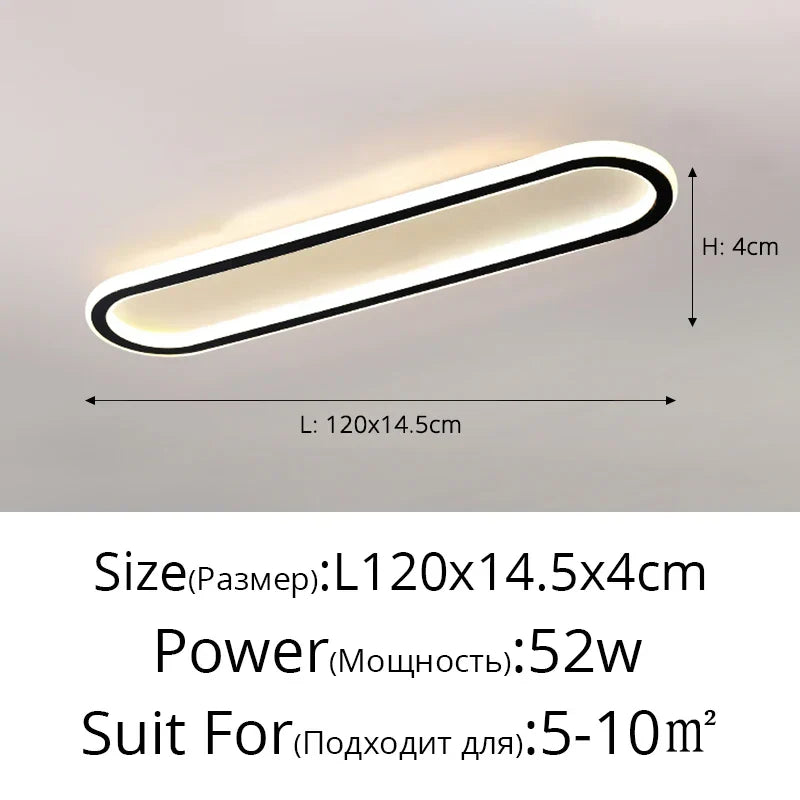 DecorBites™ LED Strip Ceiling Lights for Bedroom Hallway Living Room Decor