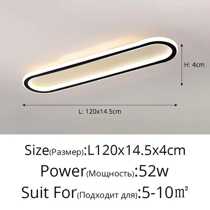 DecorBites™ LED Strip Ceiling Lights for Bedroom Hallway Living Room Decor