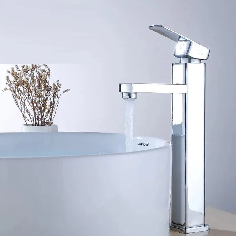 DecorBites™ Basin Mixer Bathroom Faucet with Single Handle for Cold and Hot Water