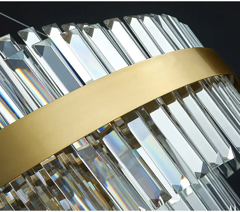 DecorBites™ Luxury LED Crystal Chandelier for Home Decor