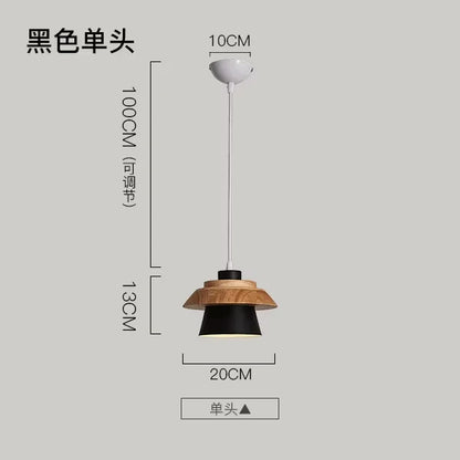 Nordic Macaron Wood Pendant Light