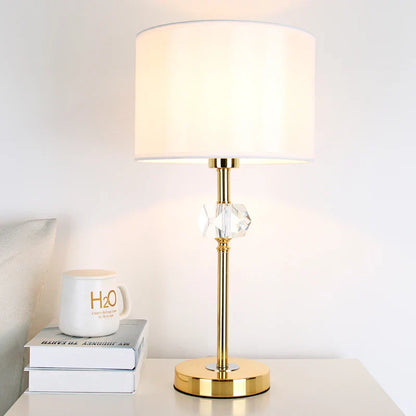 DecorBites™ Golden Crystal Bedside Lamp: Modern, Cozy, Romantic Night Light