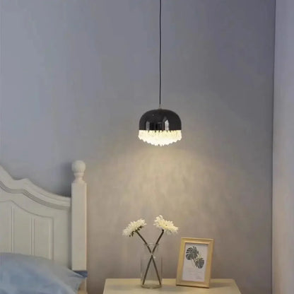 DecorBites™ Crystal Tassel Chandelier for Bedroom Dining Room Bedside Glass Pendant Light