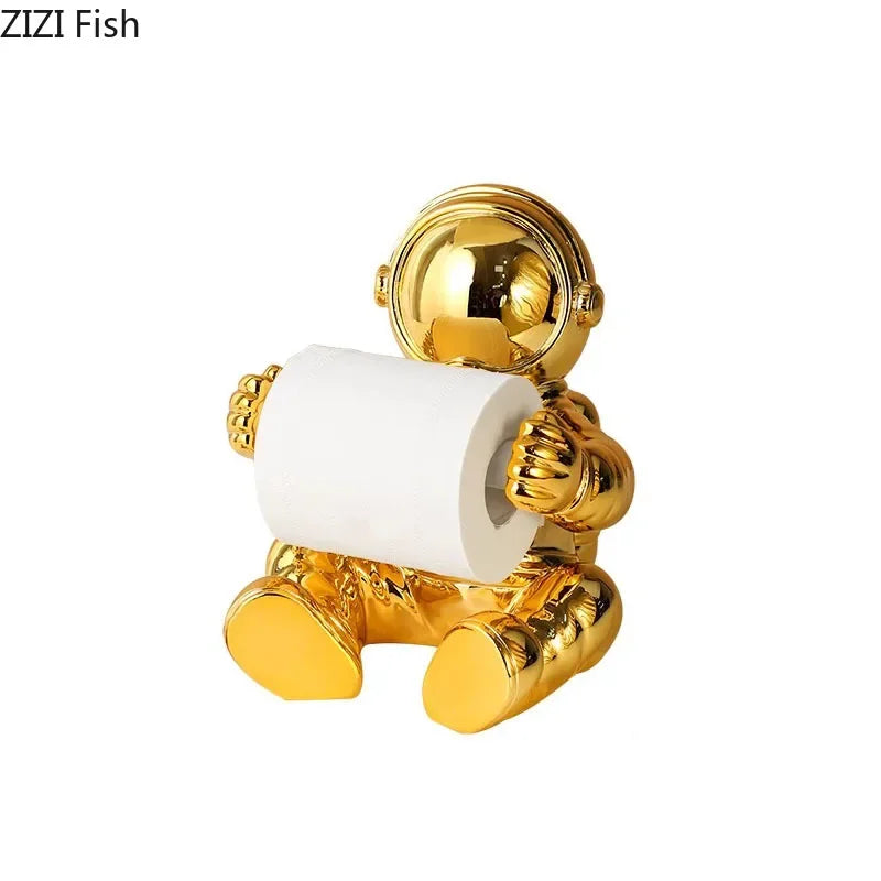 DecorBites™ Astronaut Tissue Box: Modern Home Decor & Napkin Holder for Coffee Table