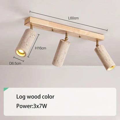 كشاف سقف LED ثلاثي الرؤوس من DecorBites™‎ مثبت على السطح لغرفة المعيشة ومتجر الملابس