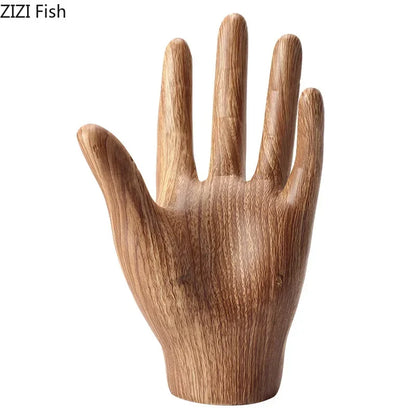 DecorBites™ Hand Palm Sculpture Resin Decoration Crafts Character Statue Room Decor