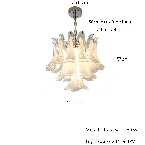 DecorBites™ French Style Glass Chandelier for Living Room Decoration