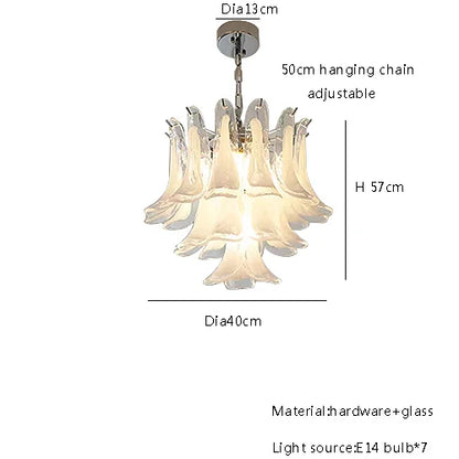 DecorBites™ French Style Glass Chandelier for Living Room Decoration