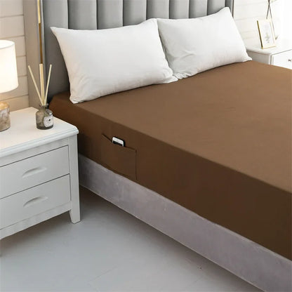 Decobites Luxe Sanding Fitted Sheet: High-Quality King Queen Bed Linen