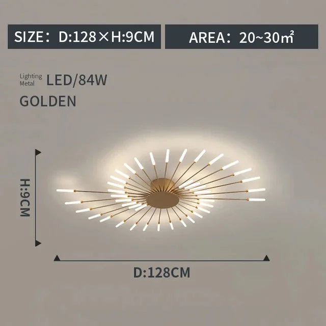 DecorBites™ LED Indoor Ceiling Light: Modern Art Luster for Bedroom Hall Living Kids Room