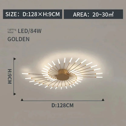 DecorBites™ LED Indoor Ceiling Light: Modern Art Luster for Bedroom Hall Living Kids Room