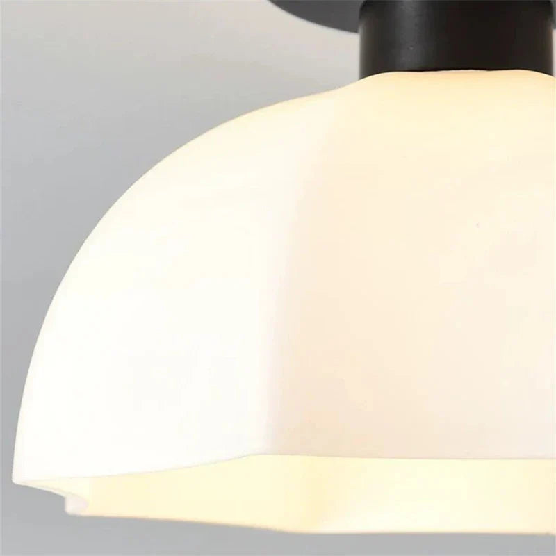 DecorBites™ Ceramic Glass Chandelier: Modern LED Ceiling Light for Living Room Aisle