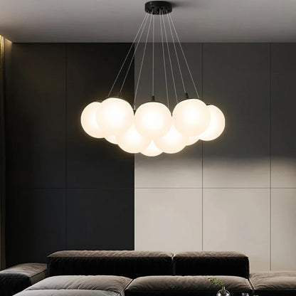 DecorBites™ Bubble Glass Ball Pendant Lights Chandelier for Living Room Bedroom Kitchen Kids G9 LED