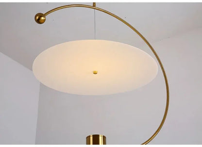 DecorBites™ Gold Iron Painted LED Pendant Light for Home Decor and Dining Room