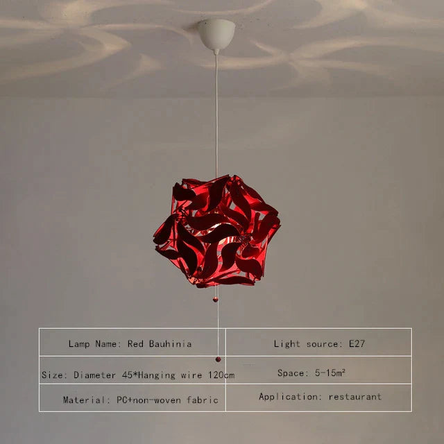 Lámpara de araña DecorBites™ Luxe Bauhinia: Elegante decoración LED para tiendas, dormitorios y más