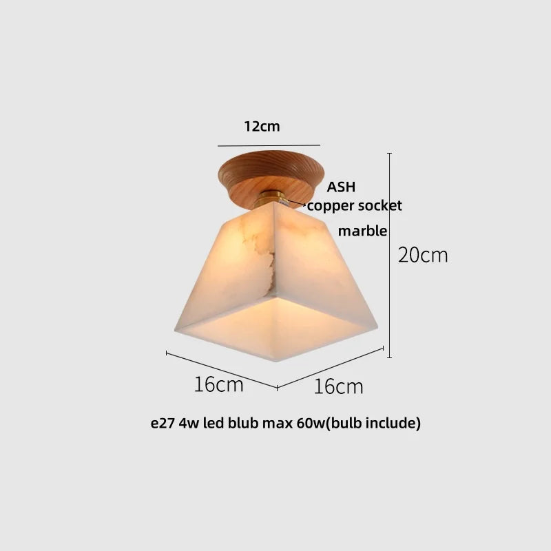 DecorBites™ Clear Glass LED Ceiling Light, Modern Nordic Bedroom Decor Ceiling Lamp