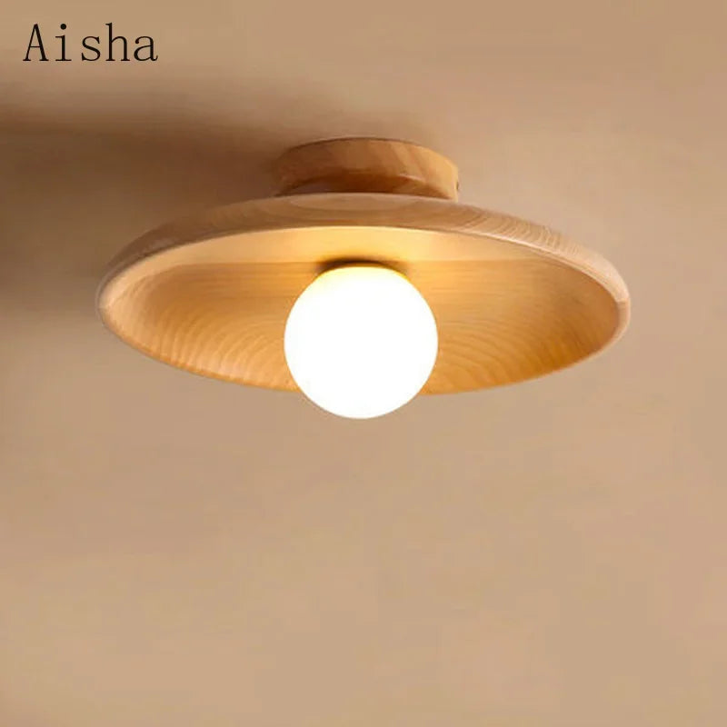 DecorBites™ Japanese Style Wooden Ceiling Lamp for Home Decor