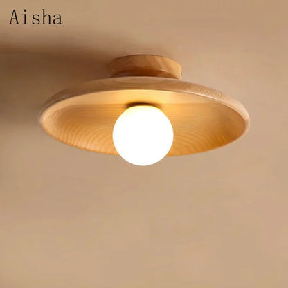 DecorBites™ Japanese Style Wooden Ceiling Lamp for Home Decor