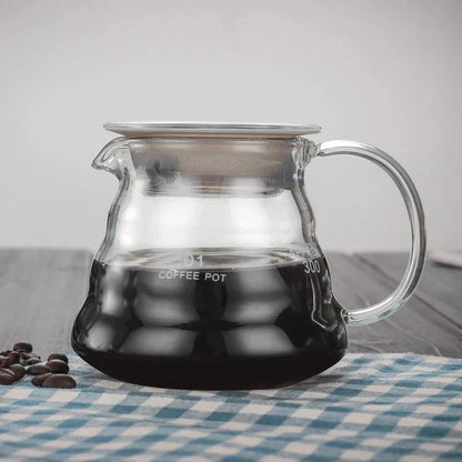 DecorBites™ Glass Coffee Pot Lid Cloud-Shaped Teapot Cover for Coffee Utensils