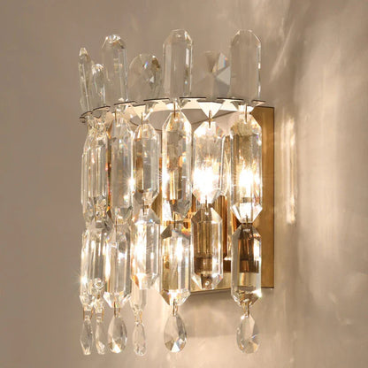 DecorBites™ Crystal Wall Lamp: Elegant Luxury for Bedroom, Lobby, Club & Aisle