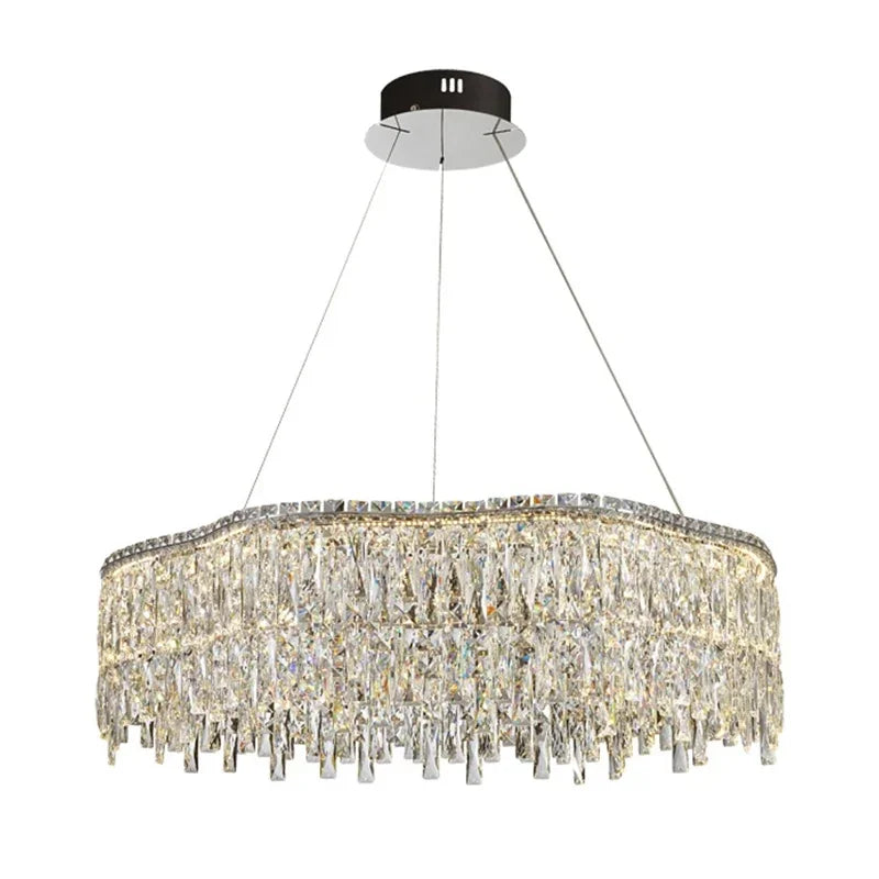 DecorBites™ Crystal Chandelier: Luxury Bedroom & Living Room Lighting