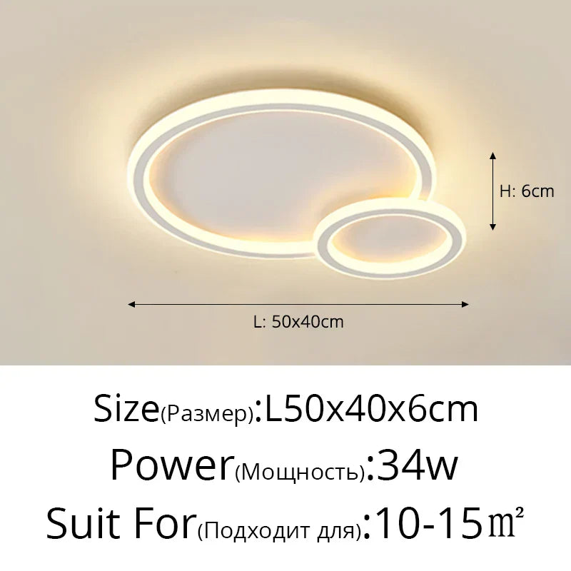 DecorBites™ Elegant Master Bedroom Chandelier Ceiling Living Room Lighting