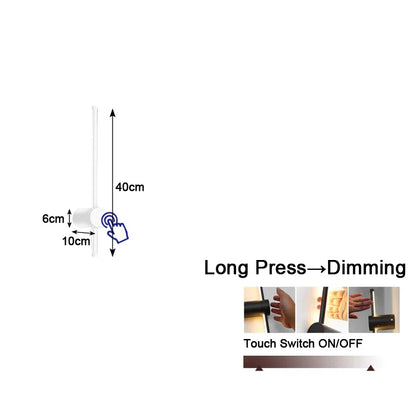 DecorBites™ Dimmable LED Wall Lights 360° Rotatable Indoor Wall Sconce