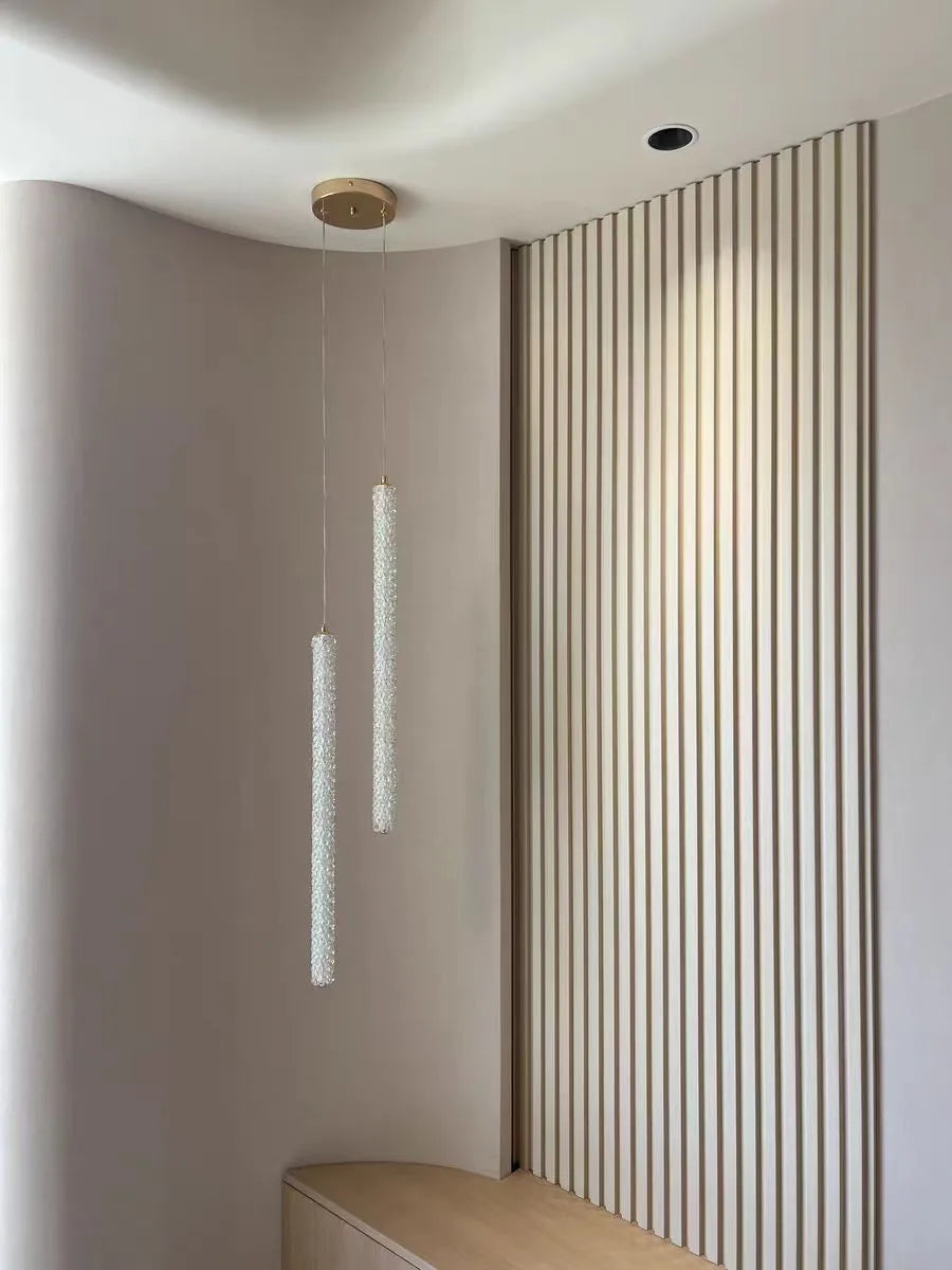 Lámparas colgantes DecorBites™ Crystals: Araña moderna regulable para sala de estar, comedor o dormitorio de lujo.