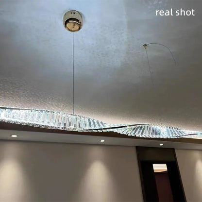 Lámpara colgante LED DecorBites™ de acero dorado - Lámpara colgante de lujo regulable