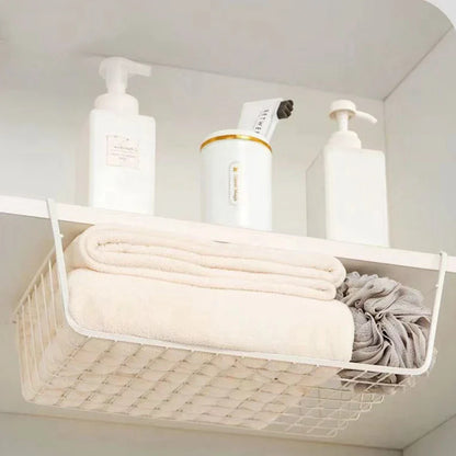 DecorBites™ Kitchen Organizer Shelf Desk Storage Rack Mesh Basket Wardrobe Holders