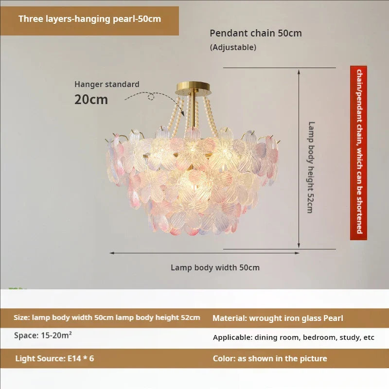 Crystal Leafless Chandelier