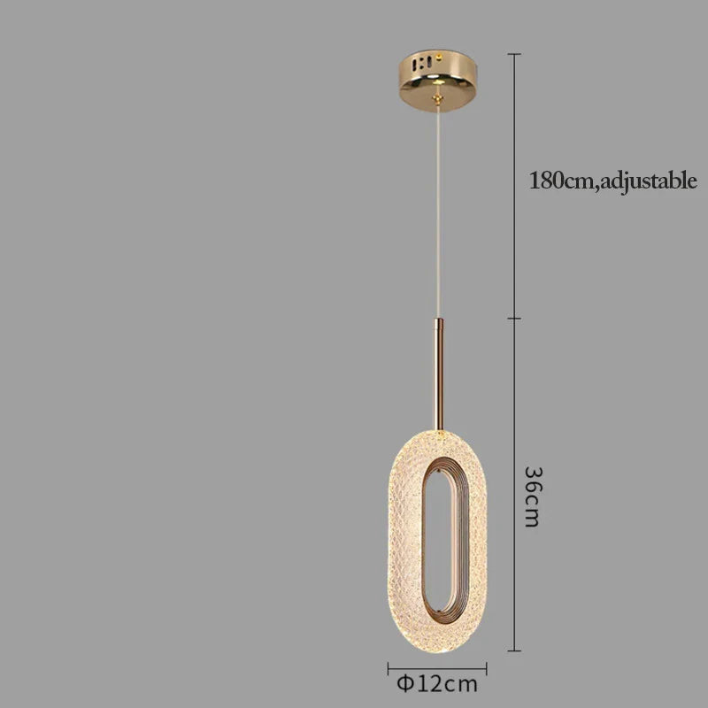 Gold Alloy Pendant Light