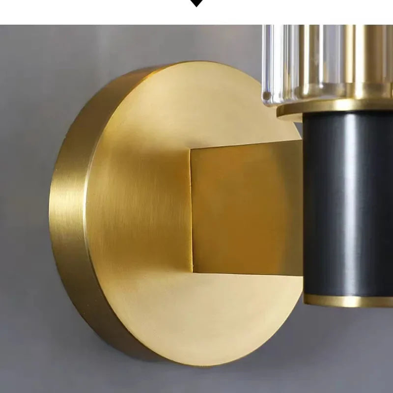 Lámpara de pared de cobre Luxe Decorbites™ para mesita de noche, pasillo, sala de lectura, fondo de TV