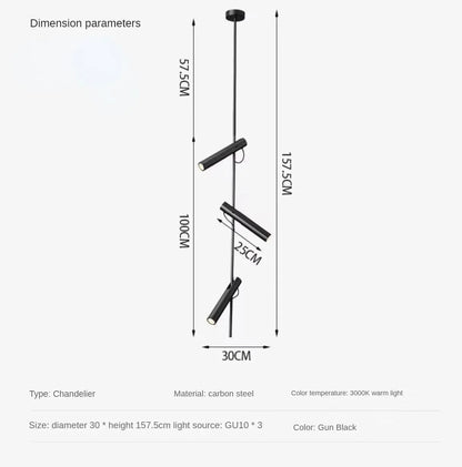 DecorBites™ Black Adjustable LED Spot Light for Bedroom Living Room Sofa Decor