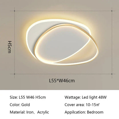 DecorBites™ LED Ceiling Lights: Modern Round Lamps for Bedroom, Living Room, Study - Indoor Lighting Fixtures