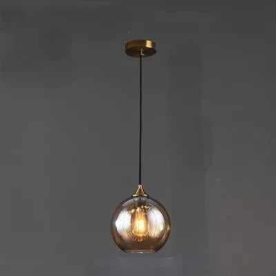 DecorBites™ Glass Ball Pendant Lights: Modern Kitchen Dining Room Ceiling Lamp
