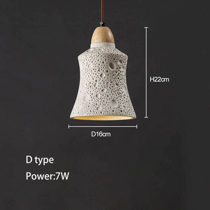 DecorBites™ Concrete Ceiling Hanging Pendant Chandelier for Bedroom, Restaurant, and Bar