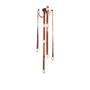 Lámparas colgantes de mármol en cuero Decorbites™ de lujo con atenuador, accesorio de fácil instalación para dormitorio y sala de estar
