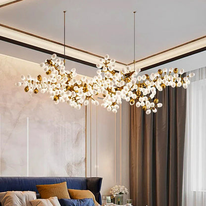 DecorBites™ LED Chandelier Lighting for Living Room Salon Bedroom Dining Room Decor
