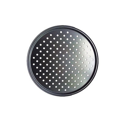 DecorBites™ Carbon Steel Perforated Pizza Pan Non Stick Baking Tray with Holes