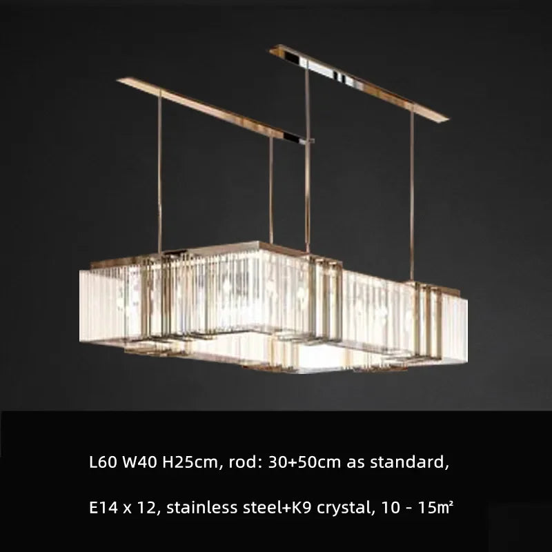Lámpara de araña colgante de cristal LED DecorBites™ Luxe E14: Iluminación elegante para el comedor