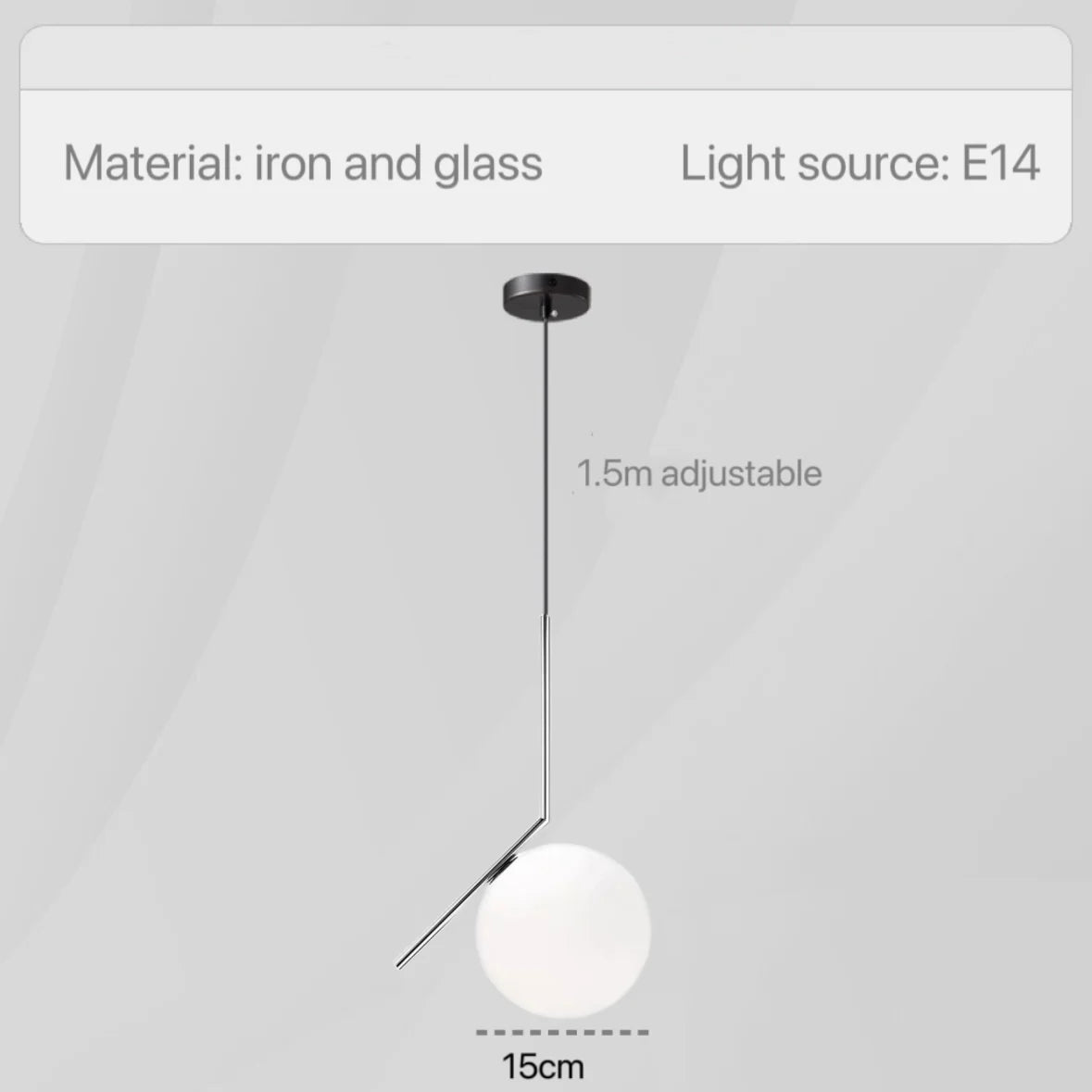 DecorBites™ Glass Pendant Lights: Modern Bedroom Bedside Chandeliers for Home Indoor Decor