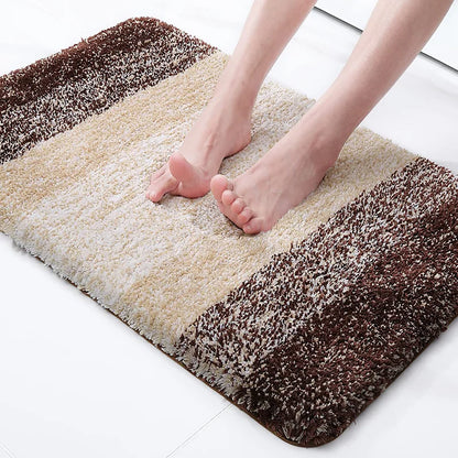 Decobites Gradient Color Thick Bath Carpet: Super Absorbent, Anti-slip Bathroom Rugs