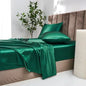 Satin Luxury Bed Sheet Set by Decobites: Soft Silky Sheets for King/Queen Size Bed