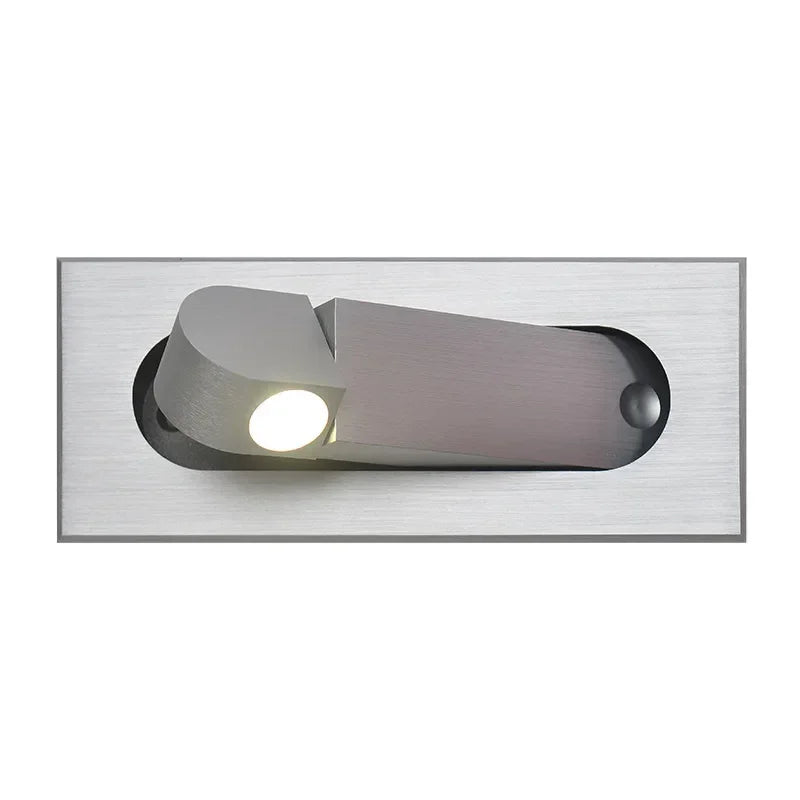 DecorBites™ LED Wall Lamp: Adjustable Angle, Bedroom Reading Light, Recessed Design