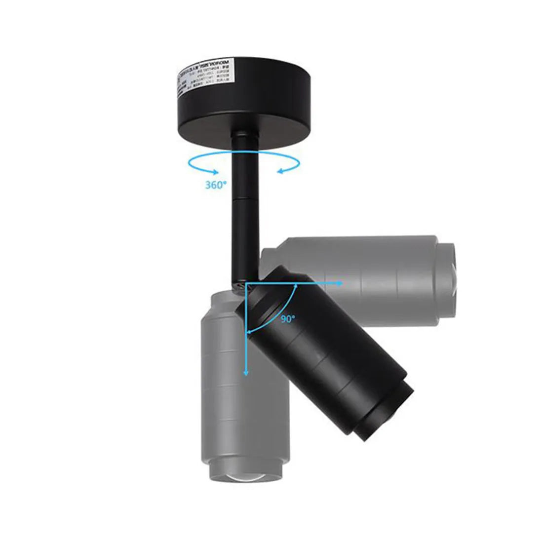 مصباح سقف LED من DecorBites™‎ قابل للتعديل مع إضاءة مسار متعددة الزوايا