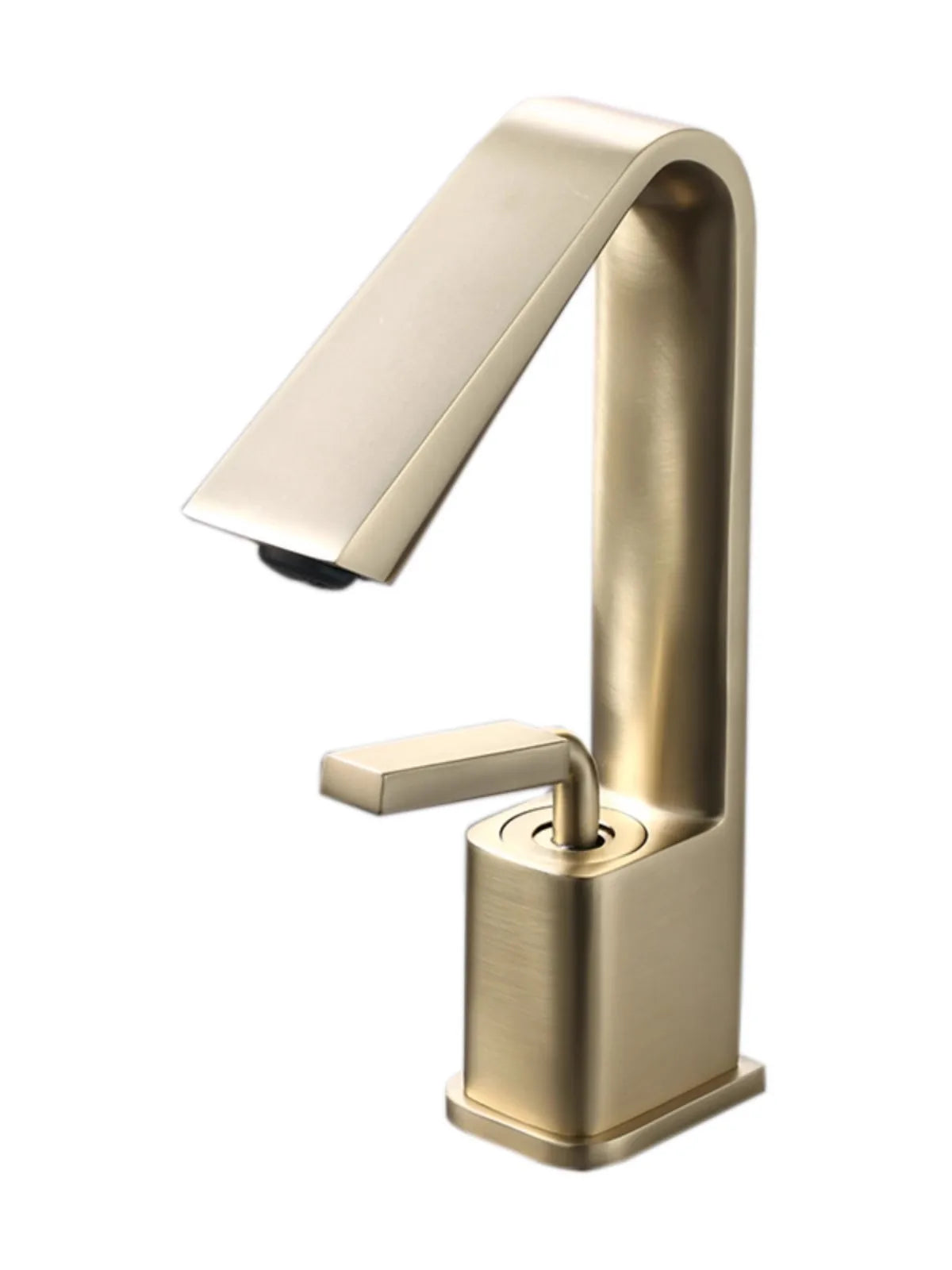 DecorBites™ Brush Gold Basin Faucet Single Lever Hot Cold Mixer Sink Tap Vanity