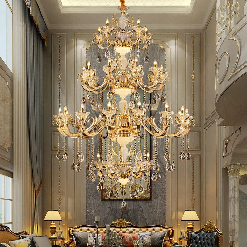 DecorBites™ Elegant Crystal Chandelier for Living Room, Dining Room, and Bedroom
